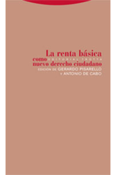 La renta básica como nuevo derecho ciudadano