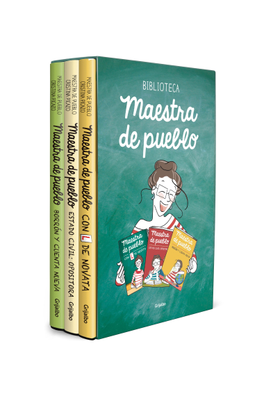 Estuche Maestra de pueblo: Con L de novata · Estado civil opositora · Borrón y cuenta nueva