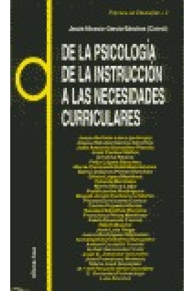 De la psicología de la instrucción a las necesidades curriculares