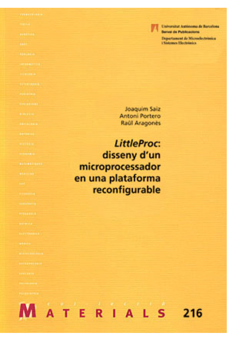 LittleProc: disseny d' un microprocessador en una plataforma reconfigurable