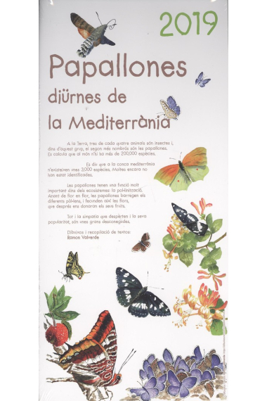 Papallones diürnes de la Mediterránea (Calendari 2019)