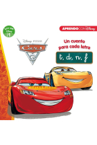 Cars 3. Un cuento para cada letra: t, d, n, f (Leo con Disney - Nivel 1)