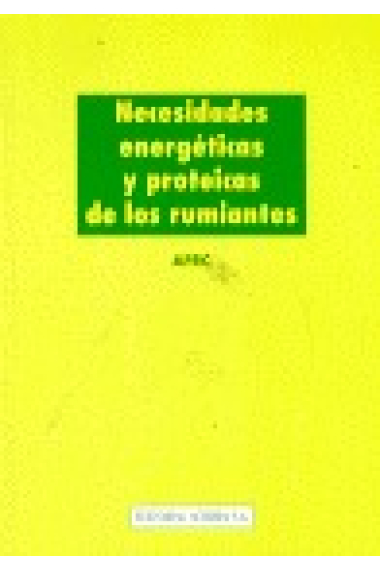 Necesidades energéticas y proteicas de los rumiantes