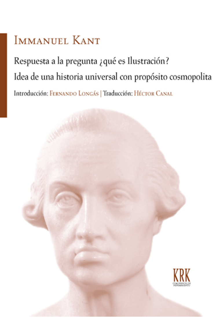 Respuesta a la pregunta, ¿qué es Ilustración? · Idea de una historia universal con propósito cosmopolita