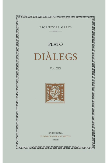 Diàlegs, vol. XIX: Les lleis (llibres I-III)