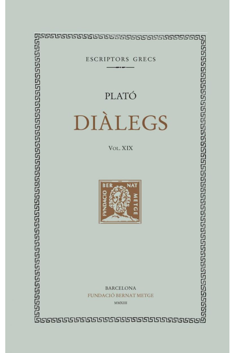 Diàlegs, vol. XIX: Les lleis (llibres I-III)