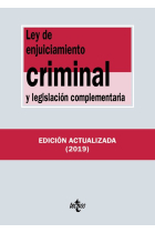 Ley de enjuiciamiento criminal y legislación complementaria (2019)