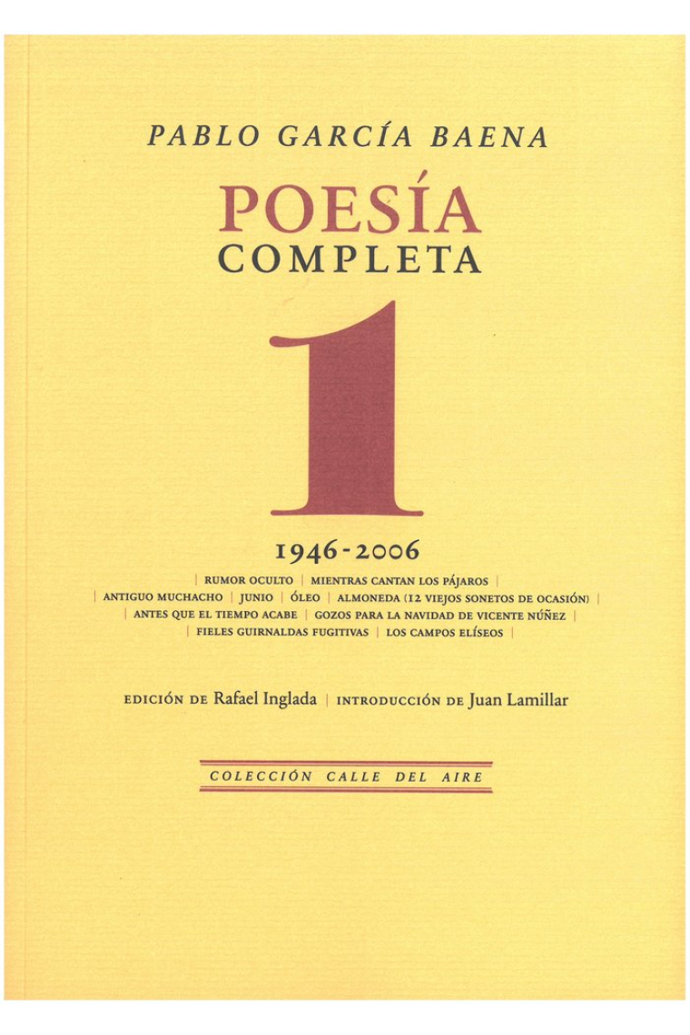 POESIA COMPLETA, 1