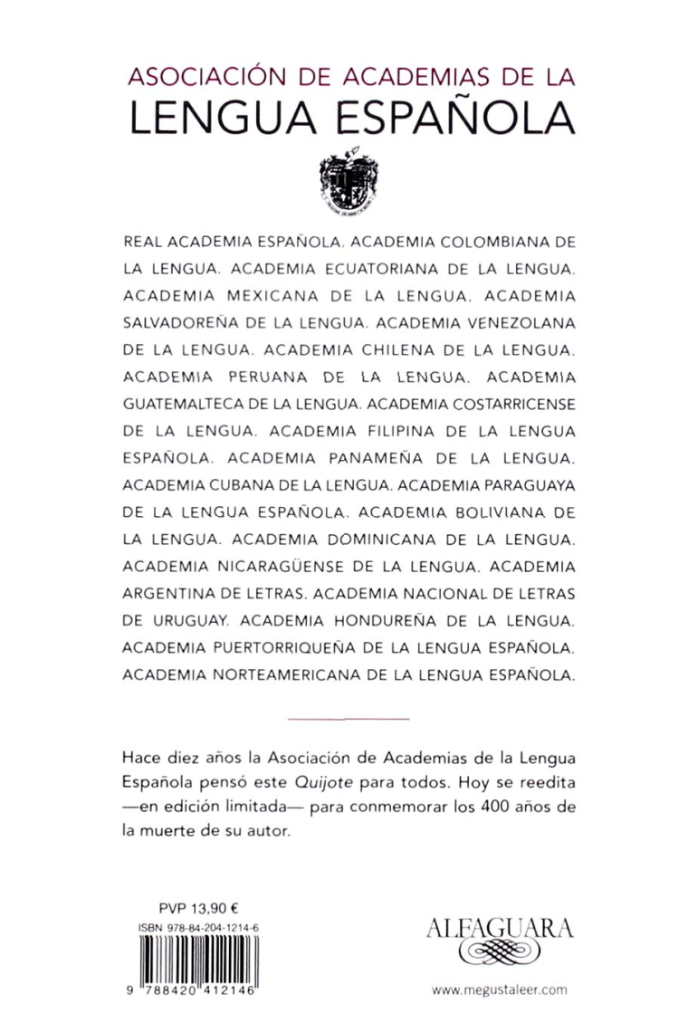Don Quijote de la Mancha (Edición conmemorativa IV Centenario)