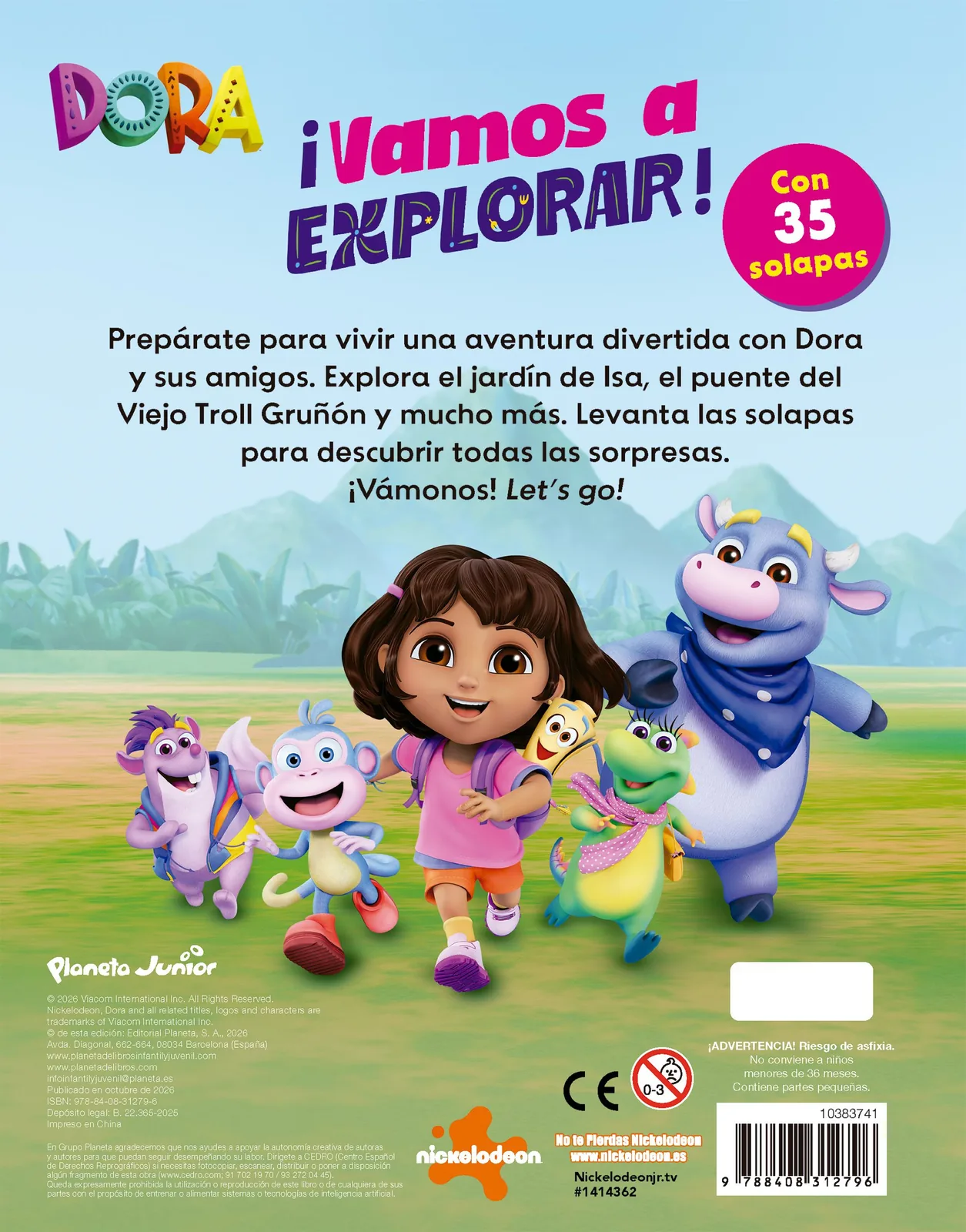 Dora. Vamos a explorar. Libro con solapas