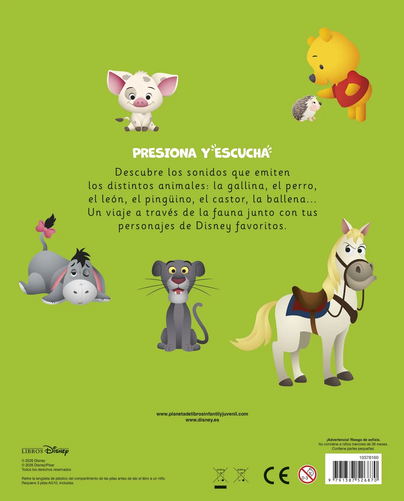 Disney. Libro con sonidos. Animales