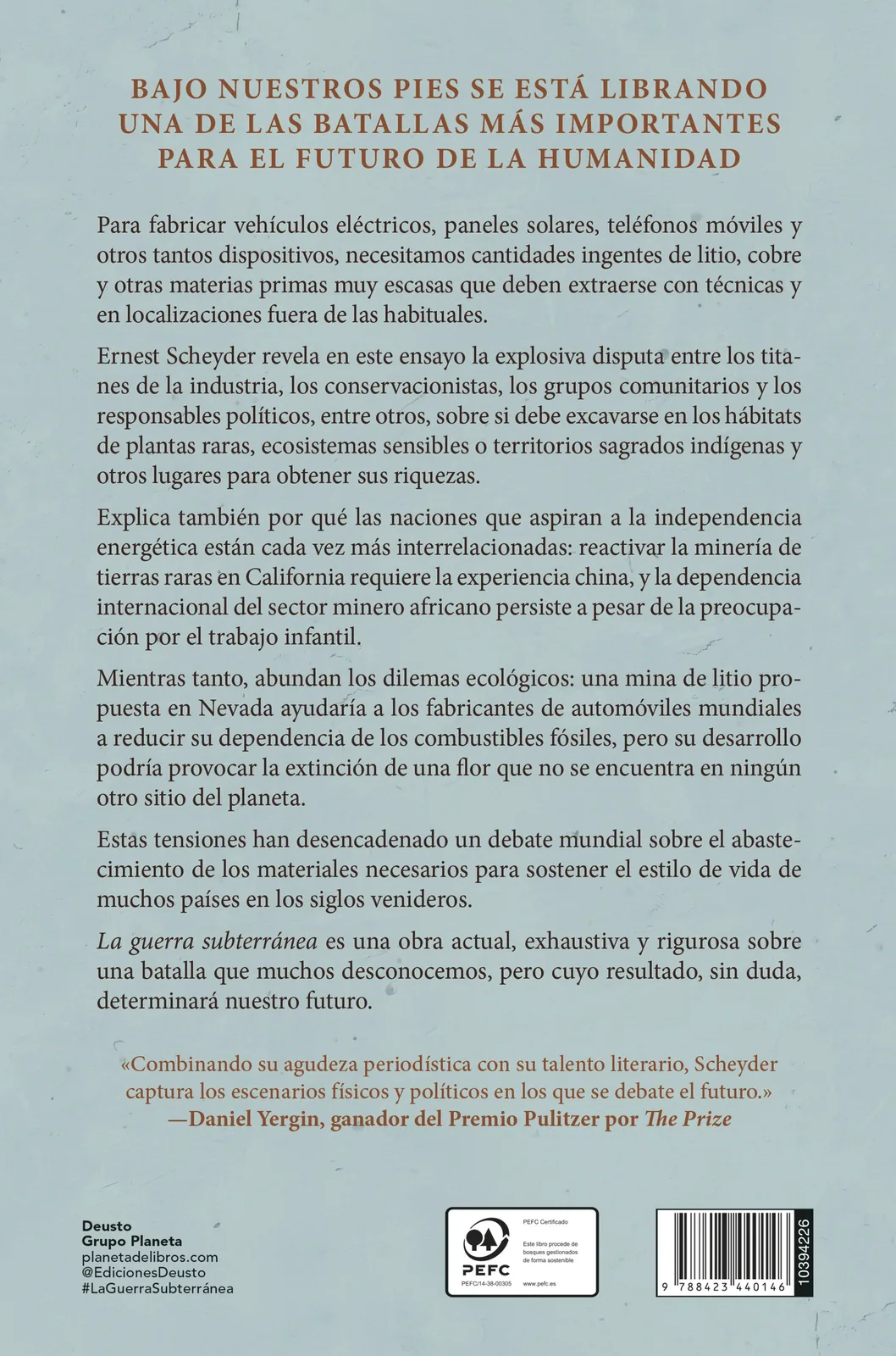 La guerra subterránea. El litio, el cobre y la batalla global por la energía