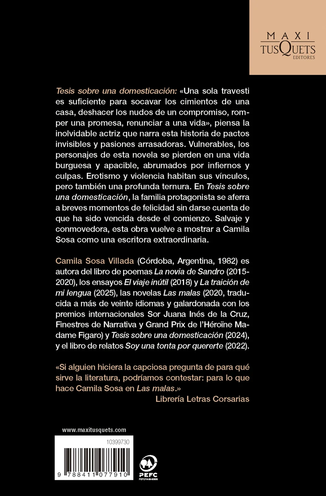 Tesis sobre una domesticación