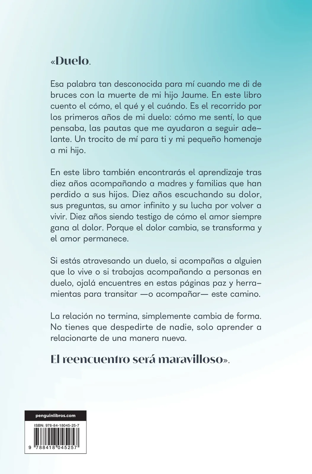 El reencuentro será maravilloso