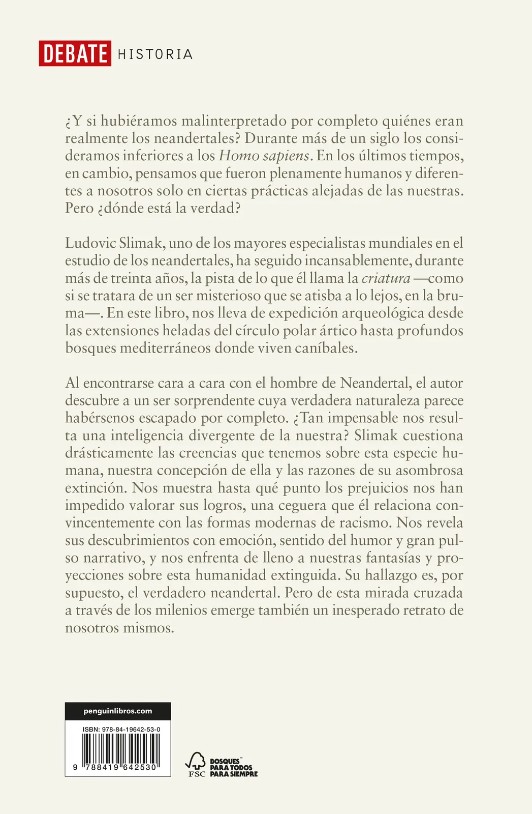 El neandertal desnudo