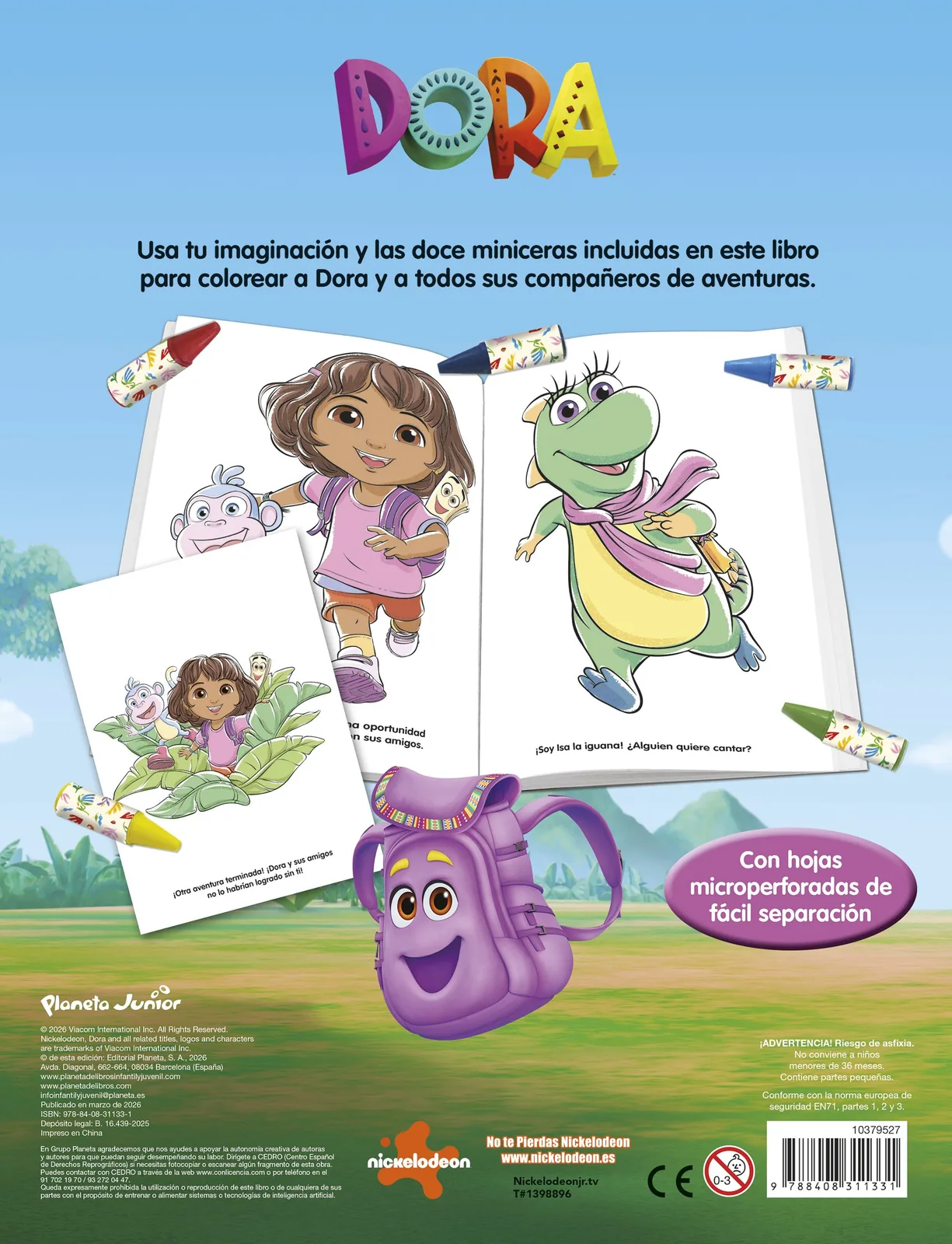 Dora. Pequeños artistas. ¡Con 12 miniceras!