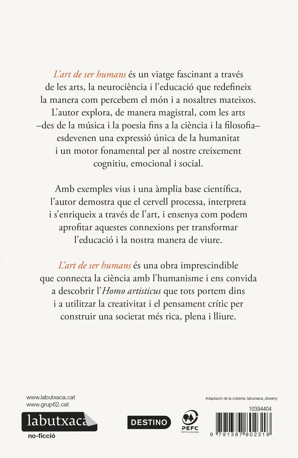 L'art de ser humans. Premi Josep Pla