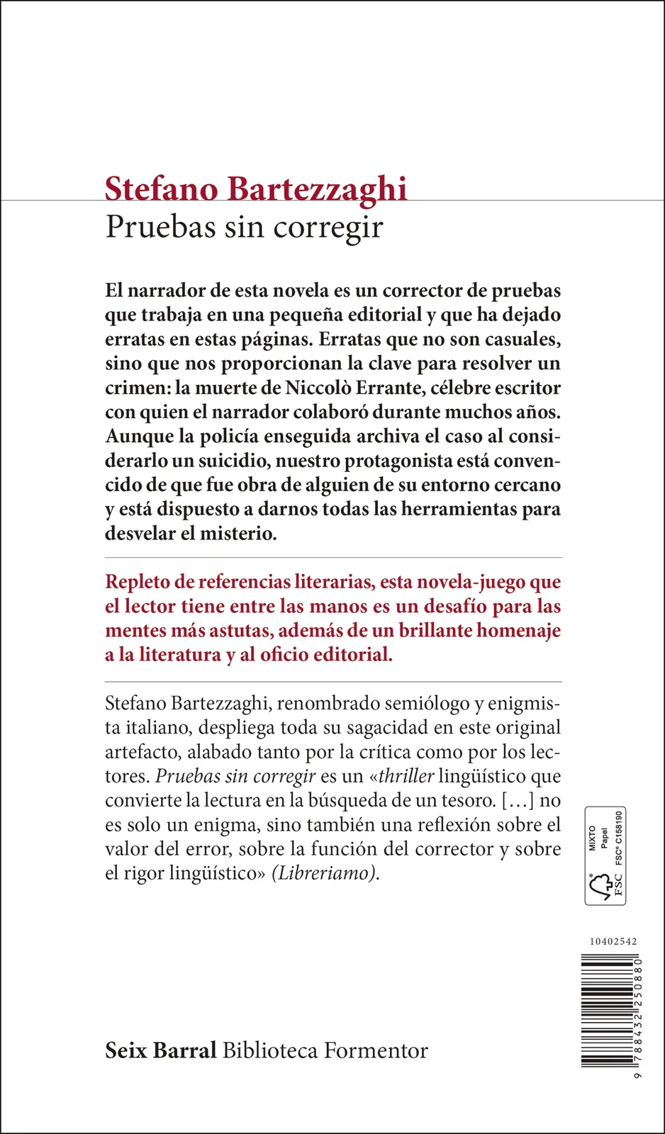 Pruebas sin corregir