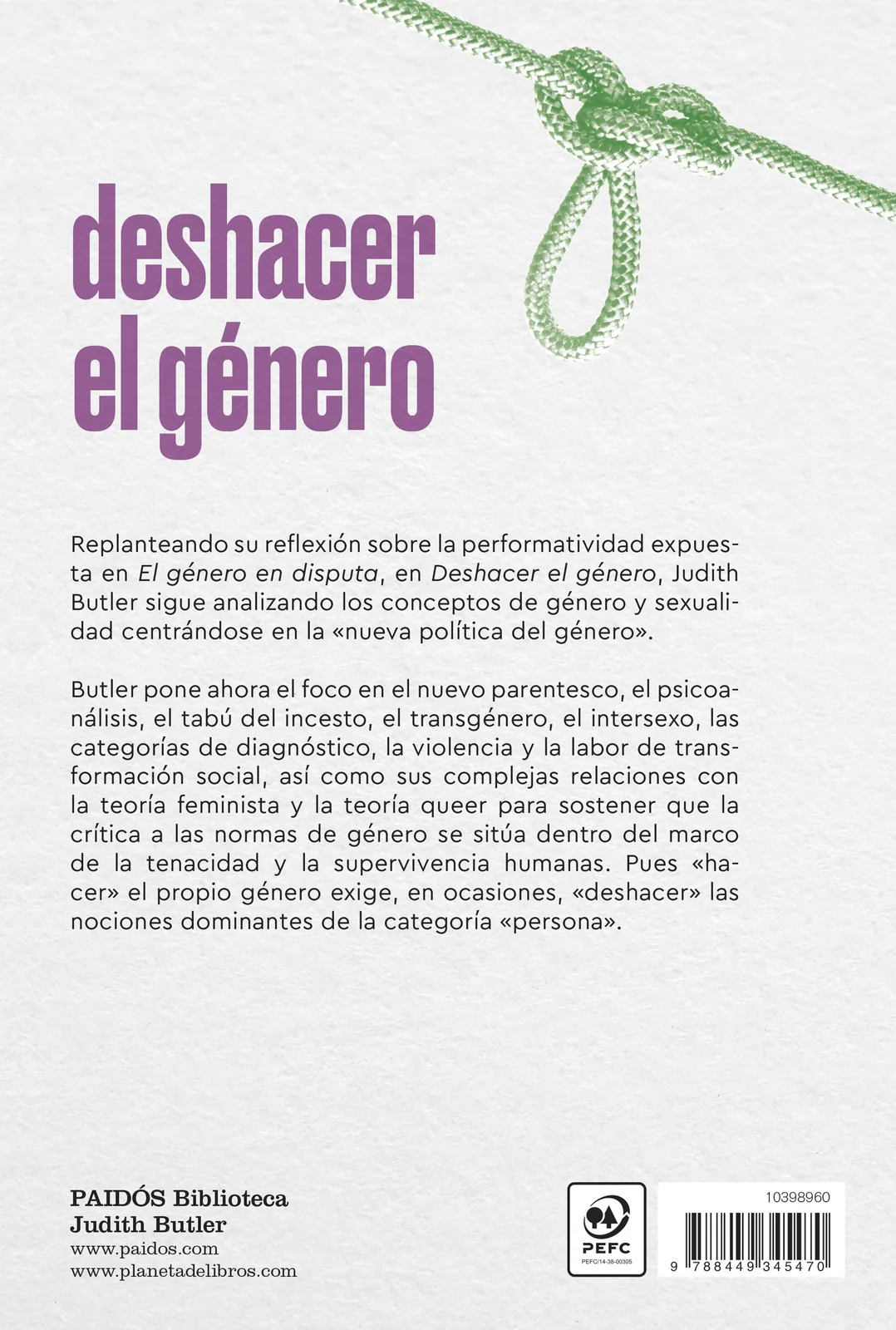Deshacer el género