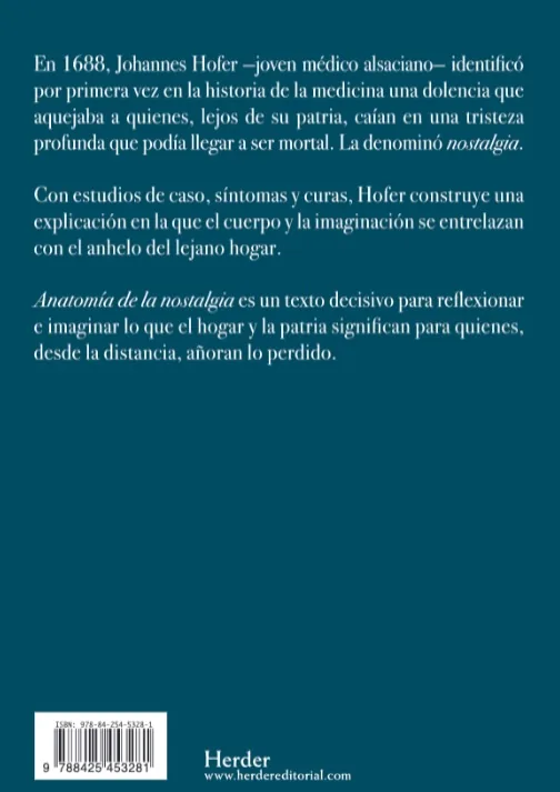 Anatomía de la nostalgia