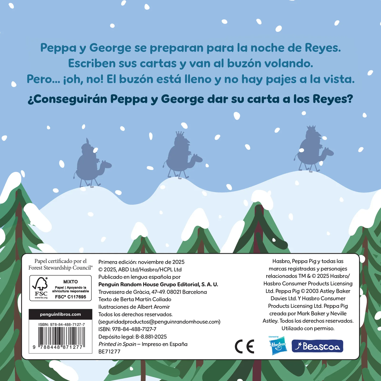 Peppa Pig. Libro de cartón - Peppa y los Reyes Magos