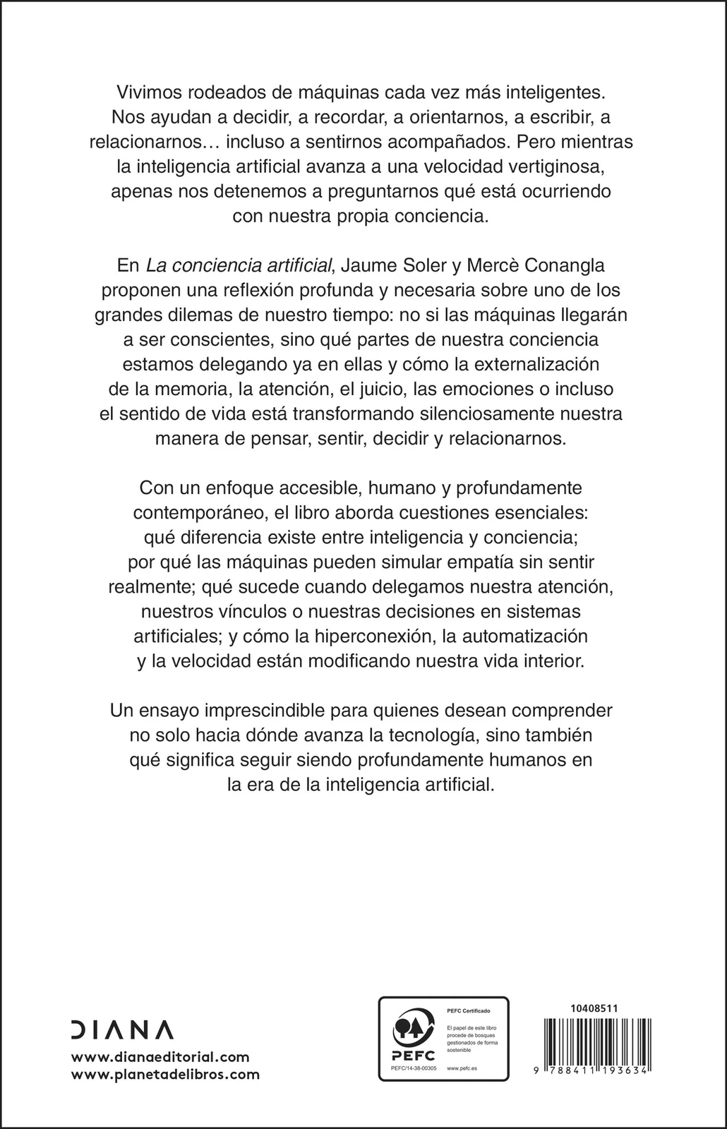 La conciencia artificial