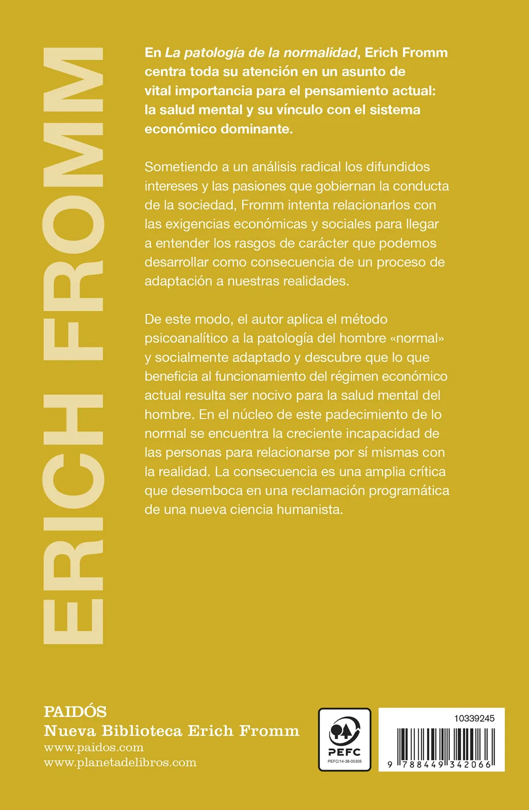La patología de la normalidad