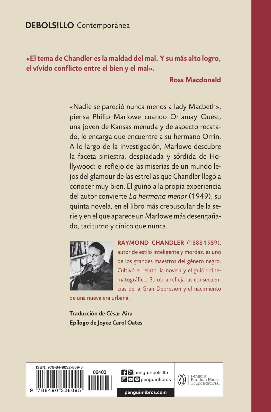 La hermana menor (Philip Marlowe 5)