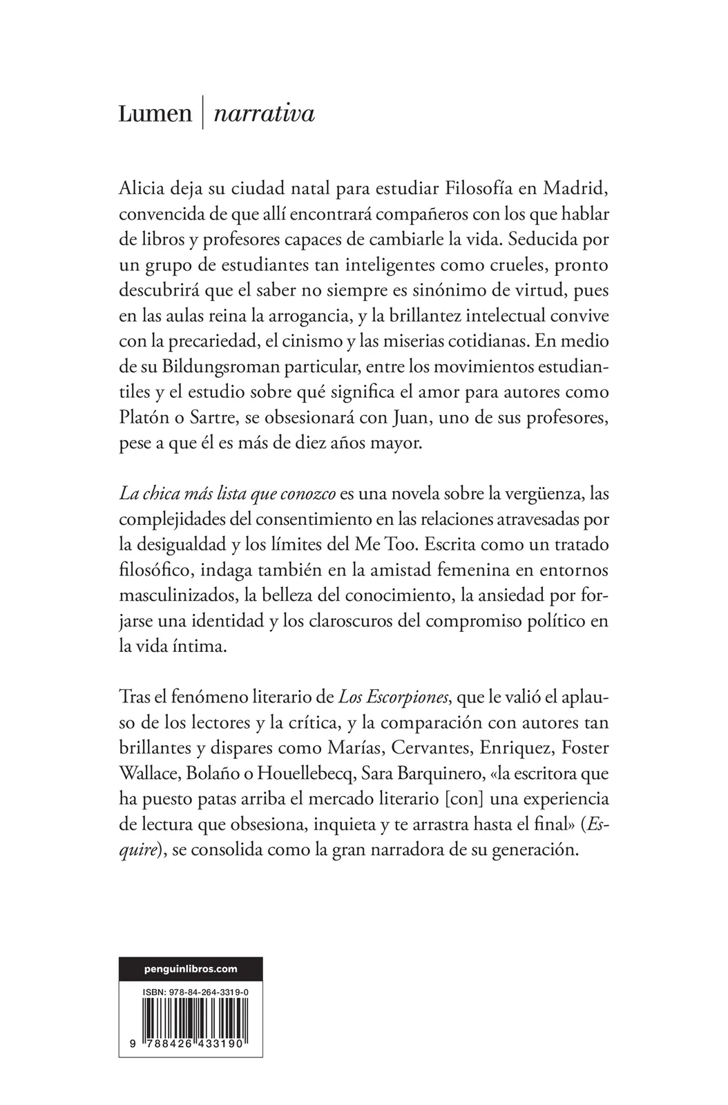 La chica más lista que conozco