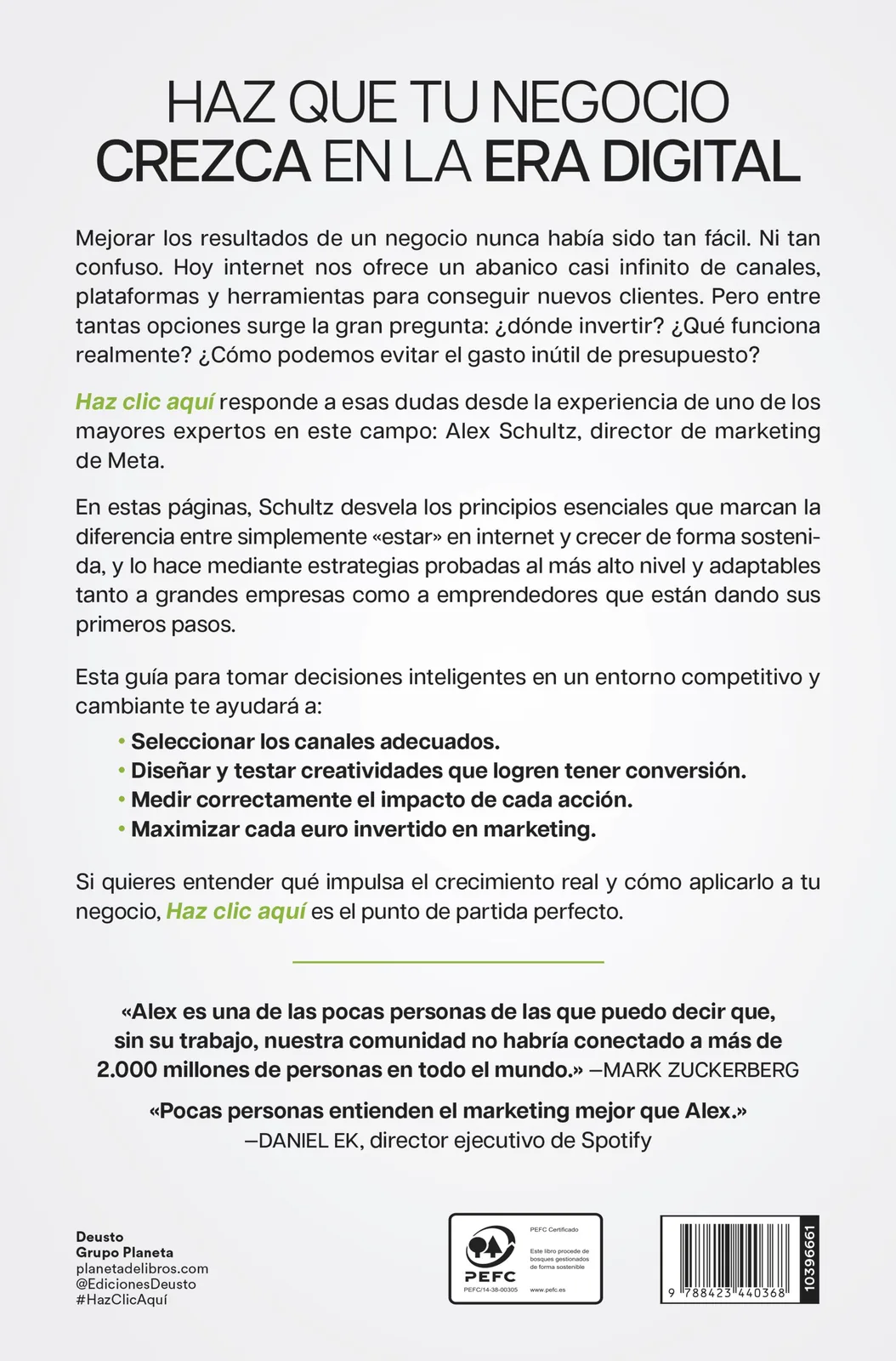 Haz clic aquí. El arte y la ciencia del marketing digital