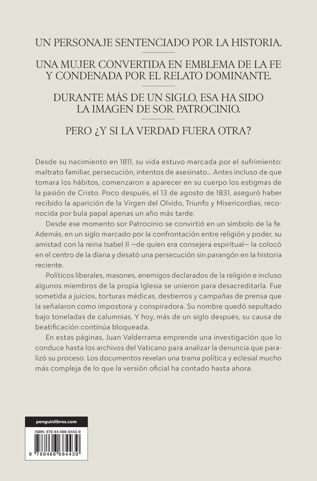 El caso sor Patrocinio