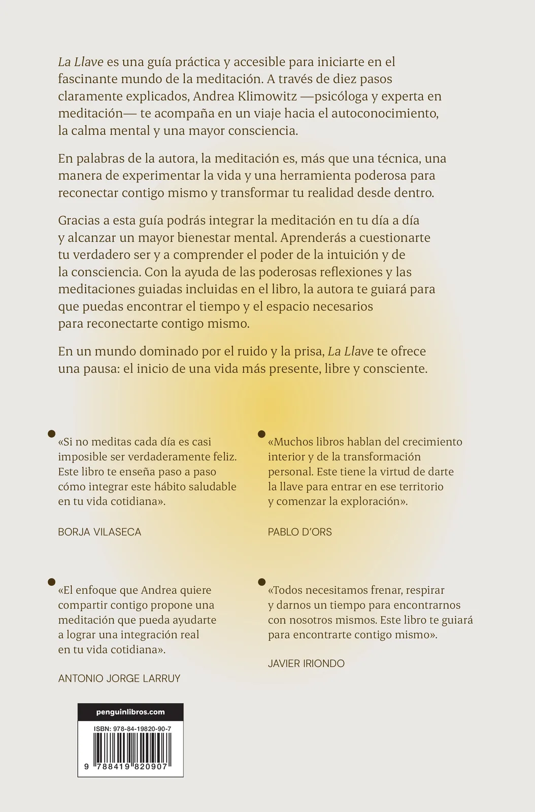 La Llave. 10 sencillos pasos basados en la ciencia para integrar la meditación en tu vida