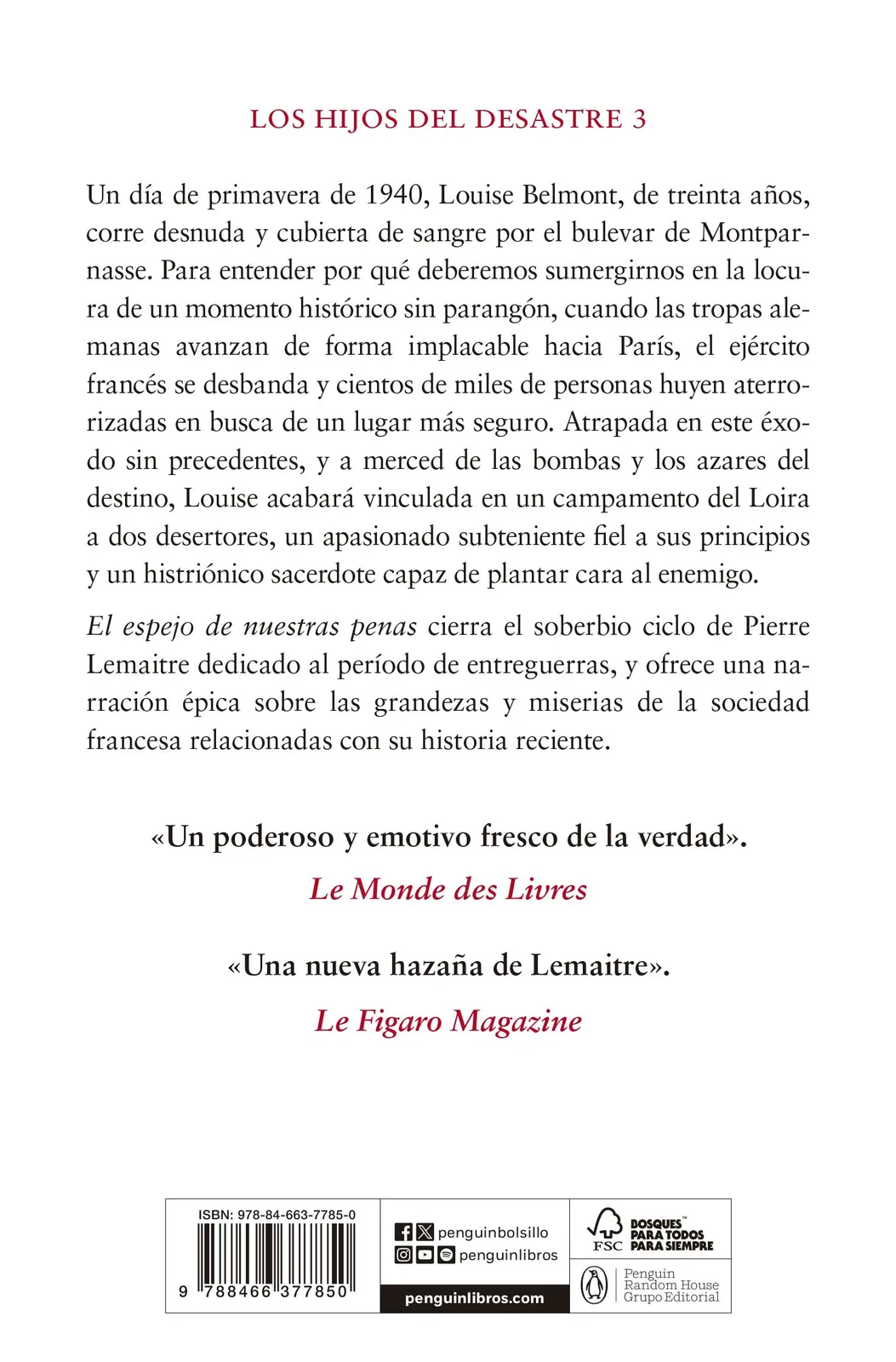 El espejo de nuestras penas (Los hijos del desastre 3)