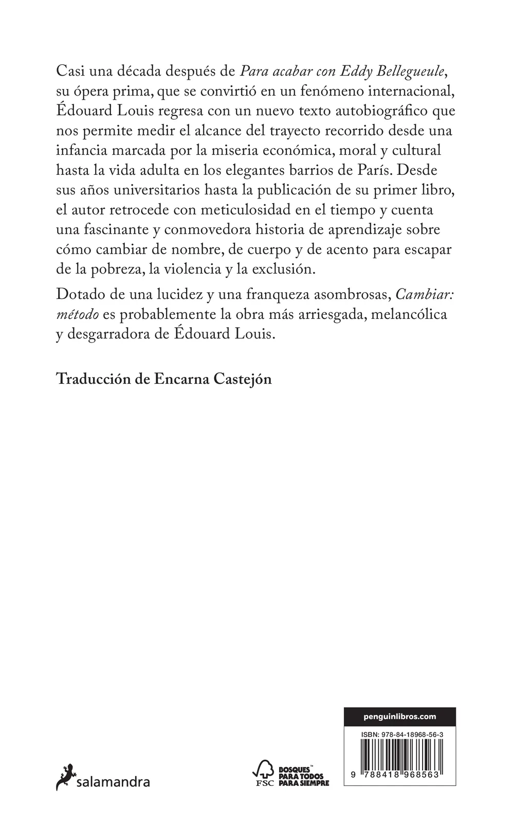 Cambiar: método