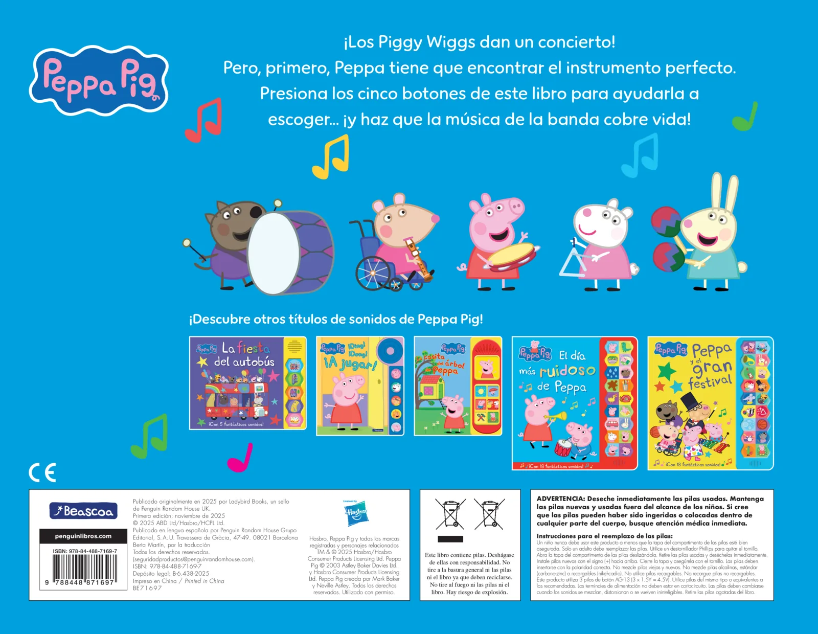 Peppa Pig. Libro con sonidos - Peppa y los instrumentos musicales