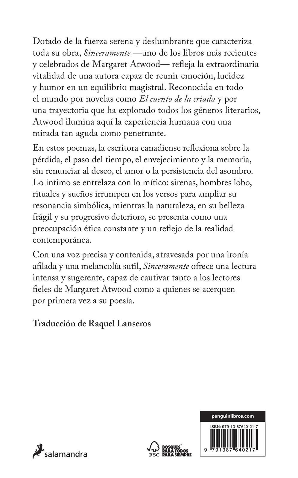 Sinceramente