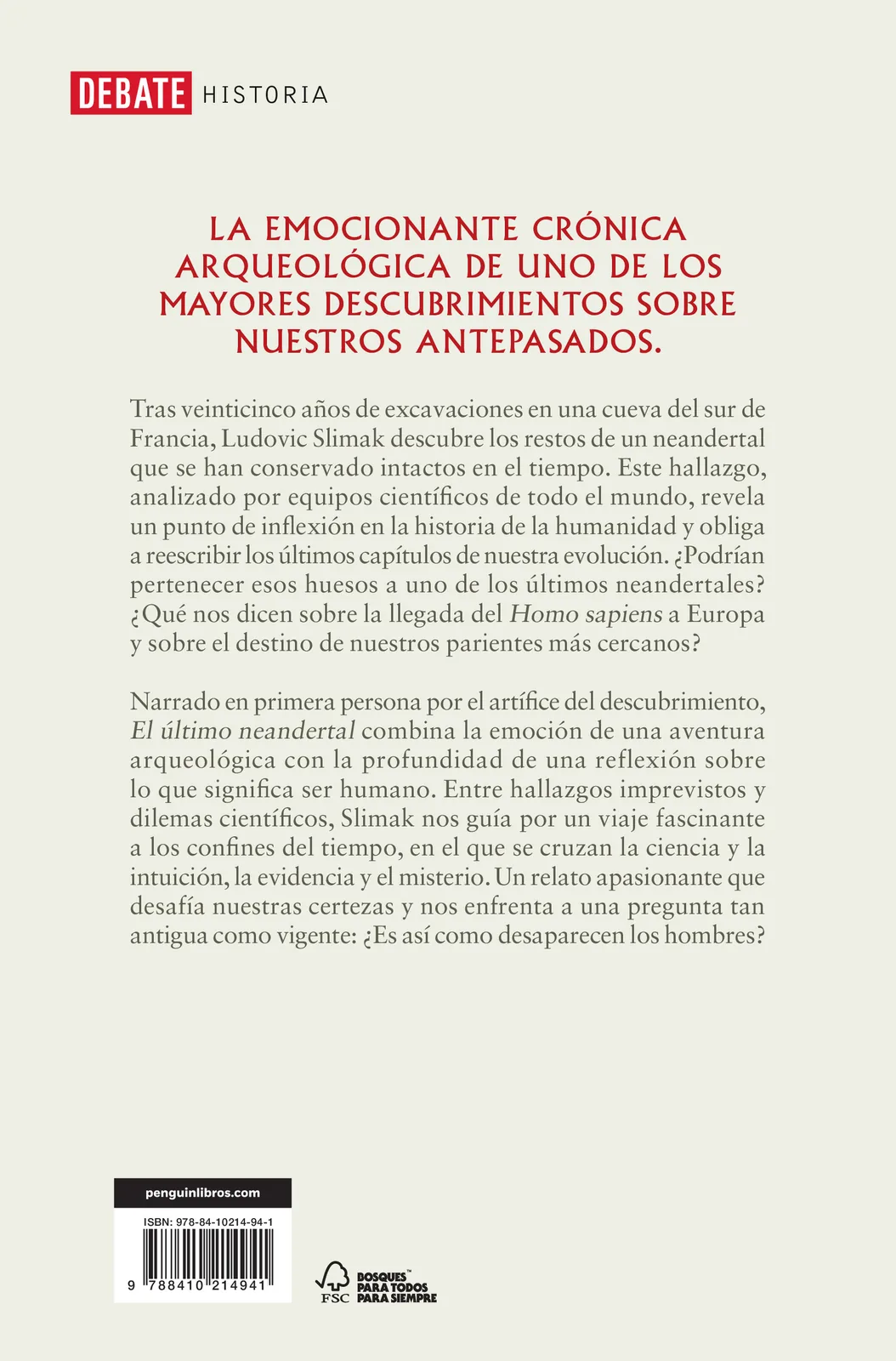 El último Neandertal