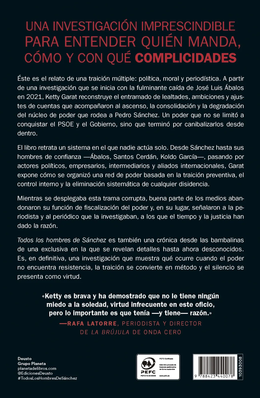 Todos los hombres de Sánchez