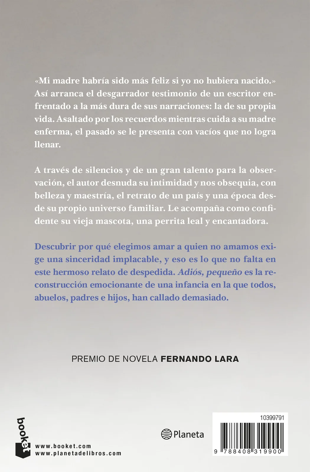 Adiós, pequeño