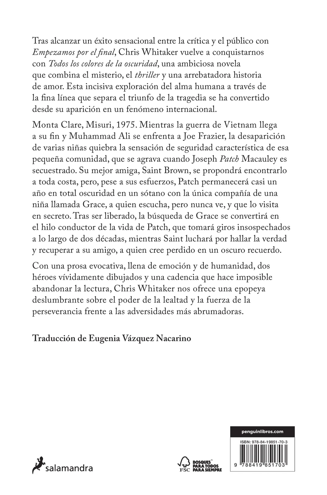 Todos los colores de la oscuridad