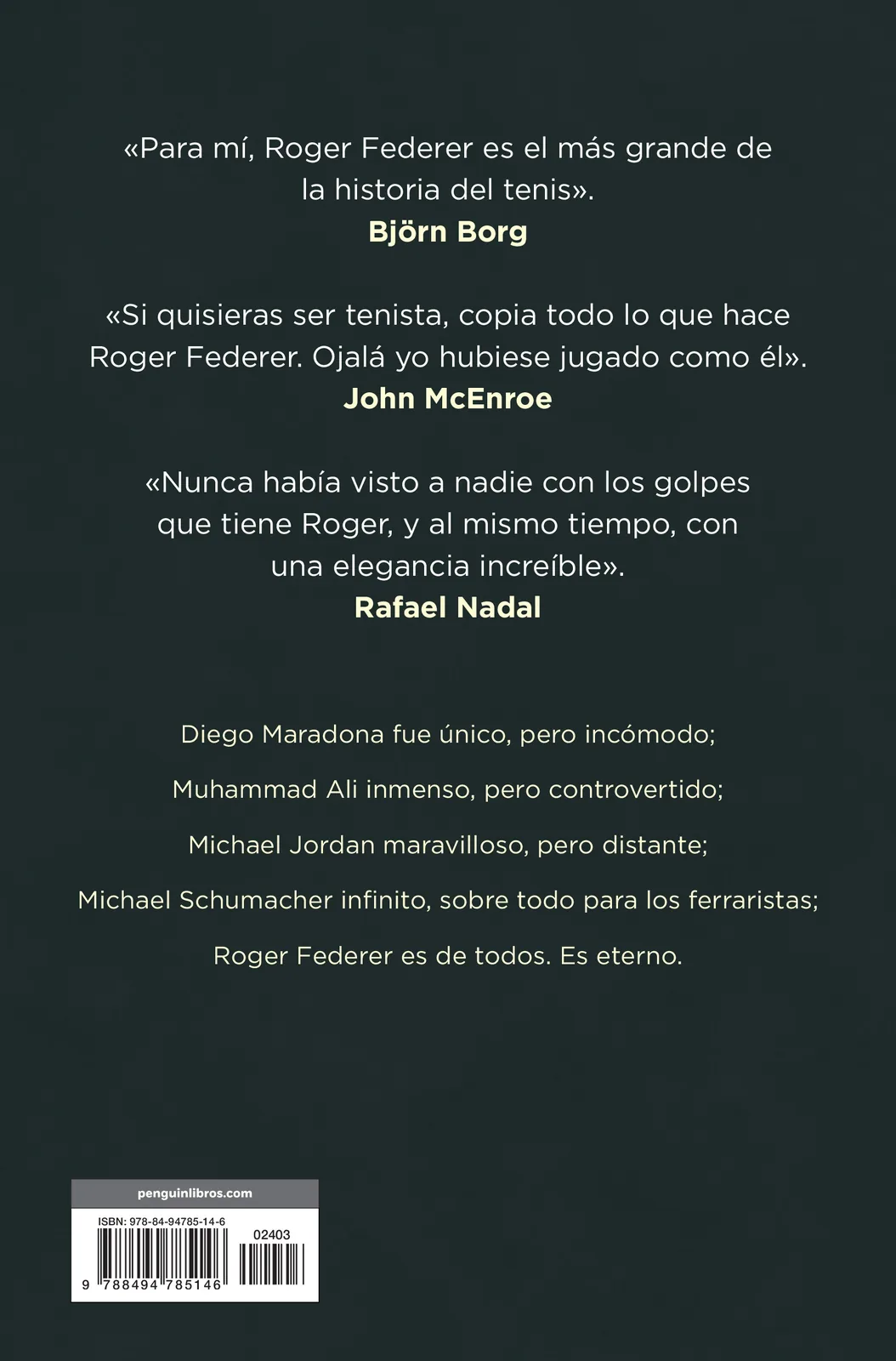 El código Federer