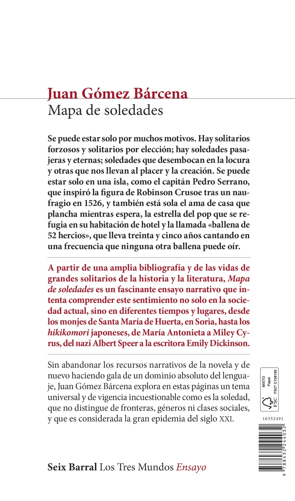 Mapa de soledades