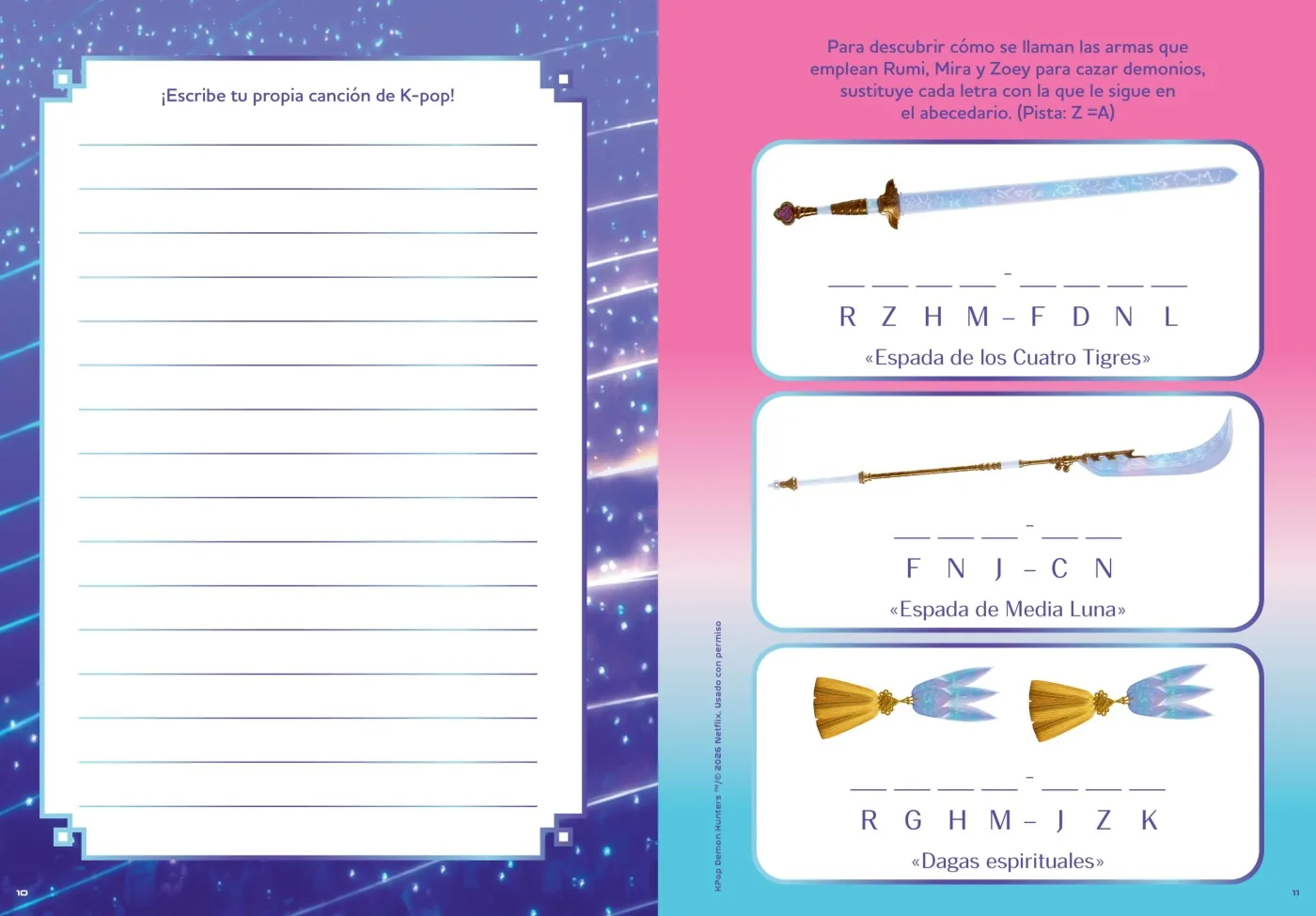 KPop Demon Hunters - Libro de actividades oficial