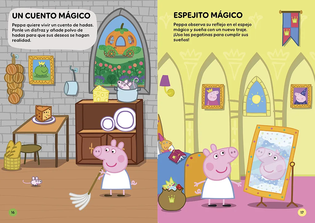 Peppa Pig. Cuaderno de actividades - Los vestidos mágicos. Cuaderno de pegatinas