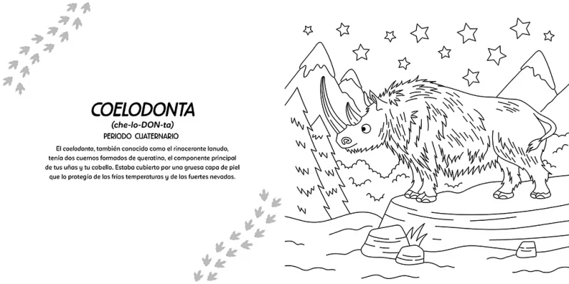 Aprende y colorea: Dinosaurios