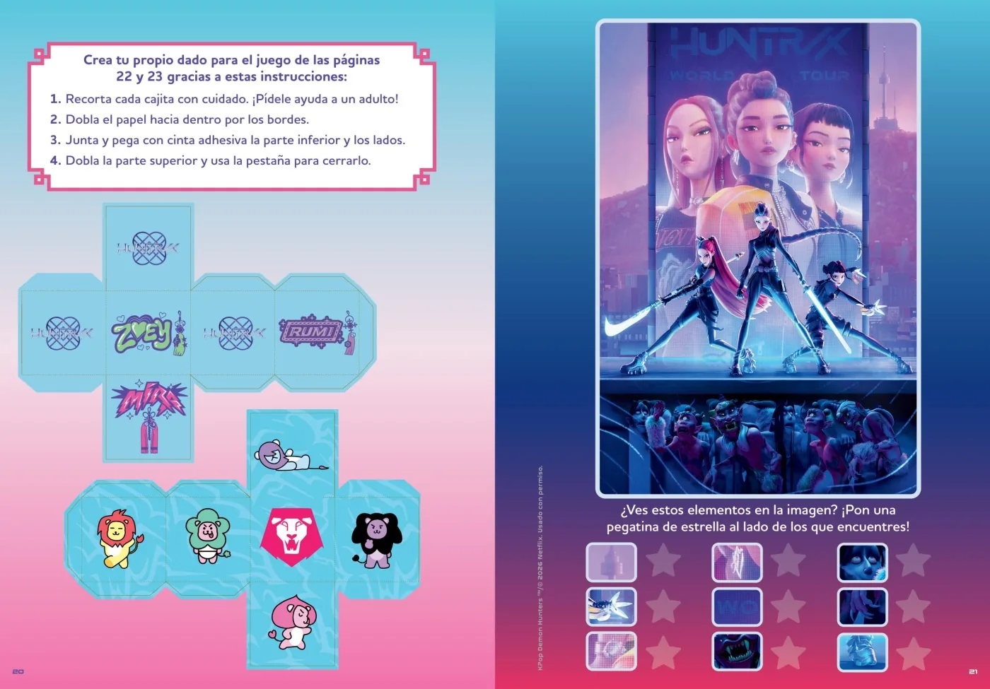 KPop Demon Hunters - Libro de actividades oficial
