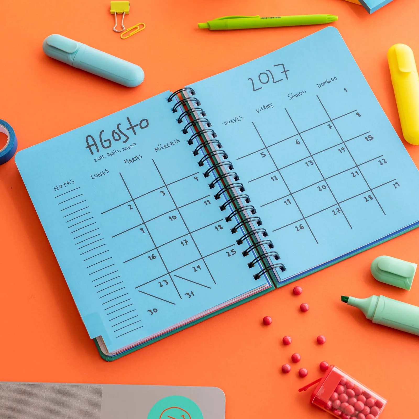 Agenda escolar semanal 2026-2027 La de Girona
