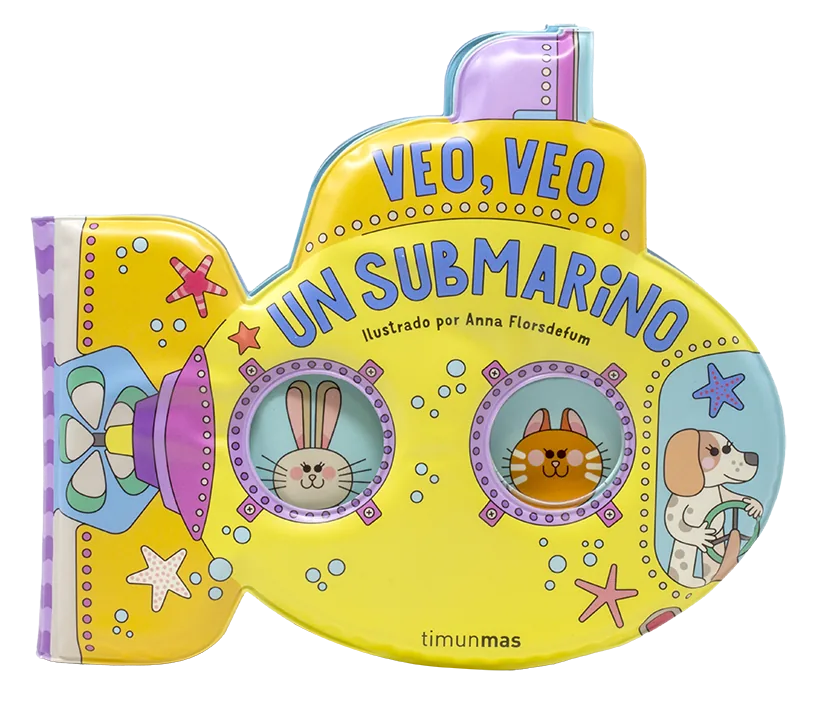 Veo, veo. ¡Un submarino! Libro de baño
