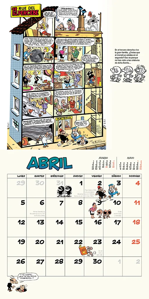 Calendario 13, Rue del Percebe 2027