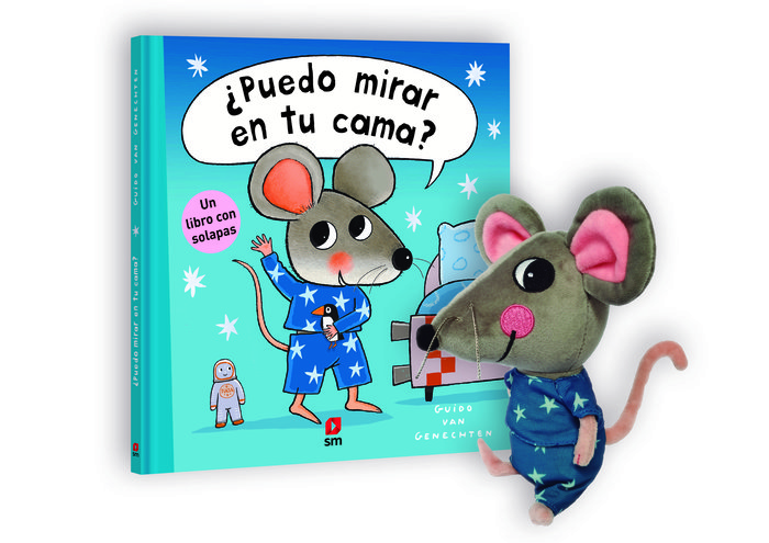 Pack libro+peluche ¿Puedo mirar en tu cama?